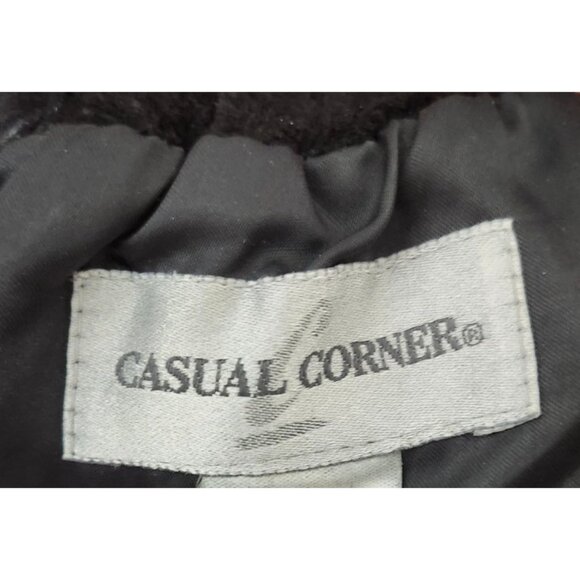 Casual Corner 100% Genuine Leather Black A-Line Skirt Women’s Sze10 Vintage Midi - Picture 8 of 10